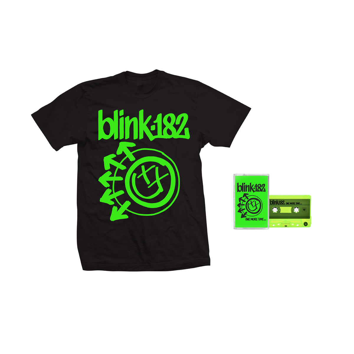 ONE MORE TIME... Green Logo Tee + Cassette