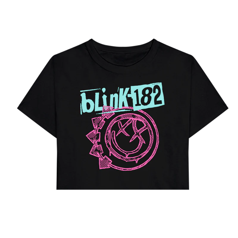 Blink 182 - Smiley Crop Top